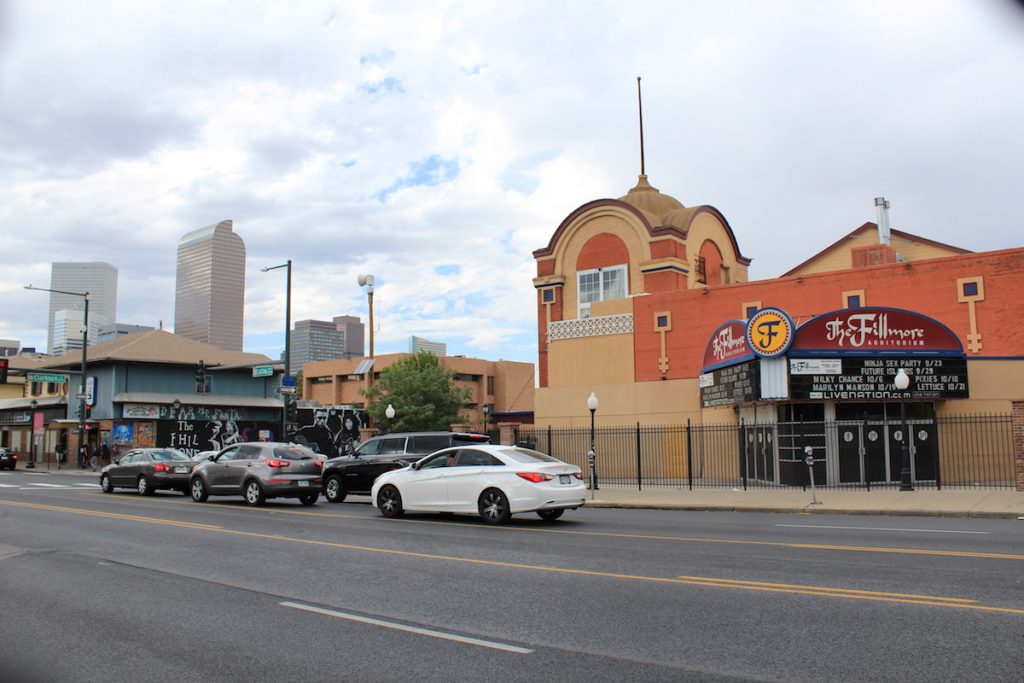 Exterior of the Fillmore Auditorium