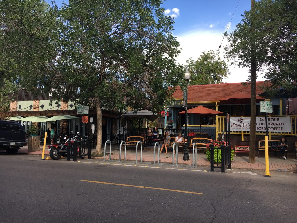 storefronts on South Pearl Street