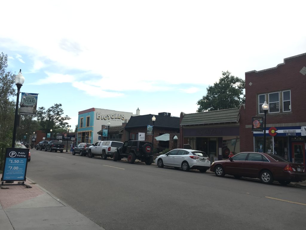 storefronts on South Pearl Street